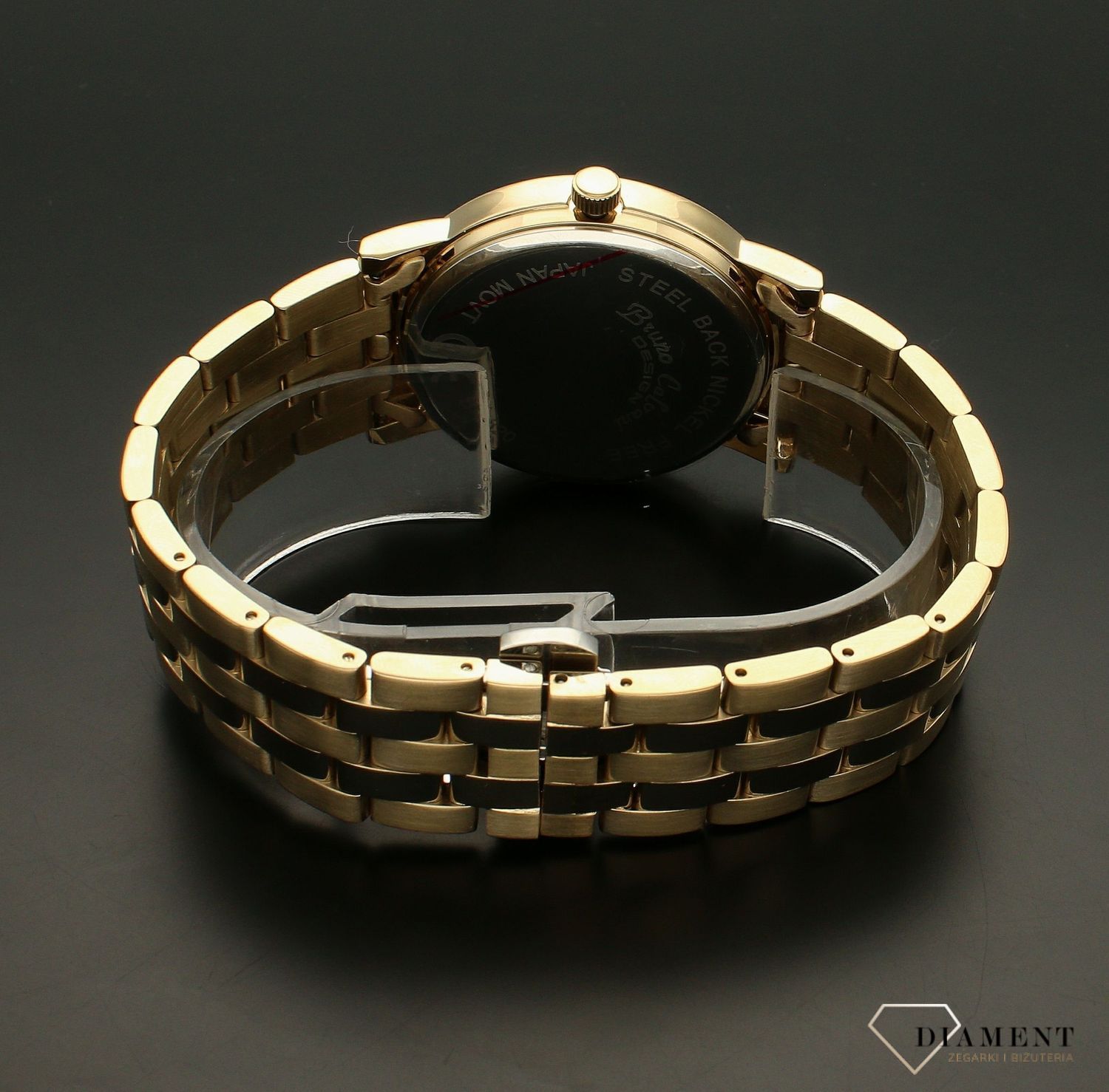 Zegarek męski Bruno Calvani na złotej bransolecie BC820 GOLD. Cała kolekcja Bruno Calvani charakteryzuje się oryginalnością i elegancją. Spośród wielu zegarków męskich jak i damskich wybrać można czasomierz, który z pewności (3).jpg